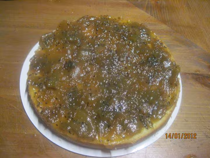 Gateau aux kiwis nappage chocolat