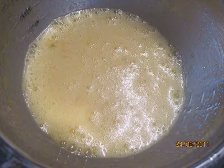 Gateau aux peches jaunes