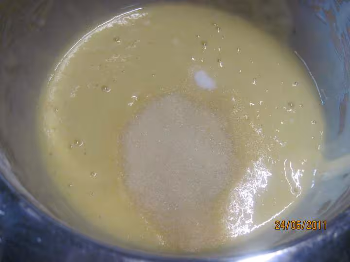 Gateau aux peches jaunes