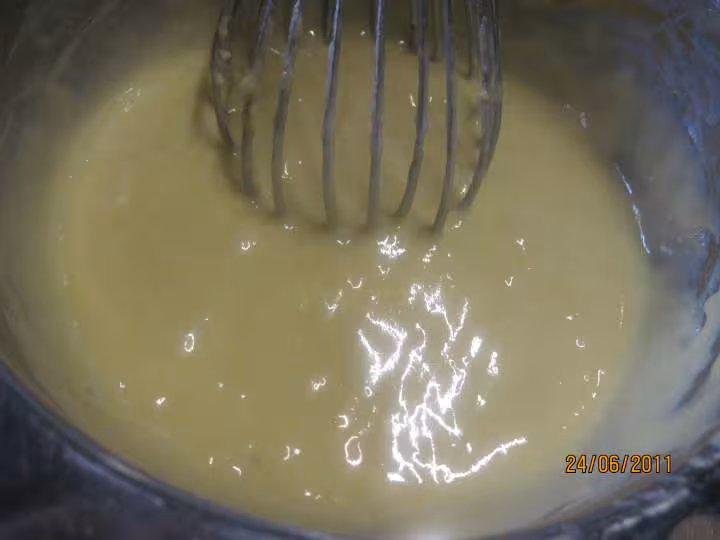 Gateau aux peches jaunes