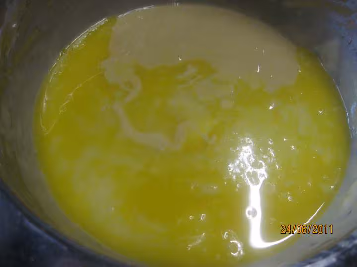 Gateau aux peches jaunes