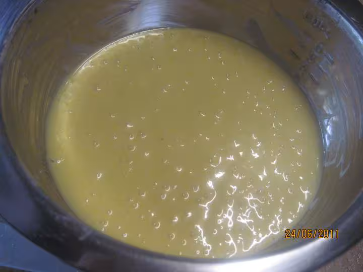 Gateau aux peches jaunes