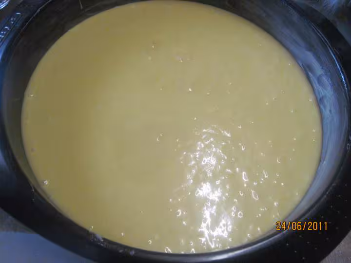 Gateau aux peches jaunes