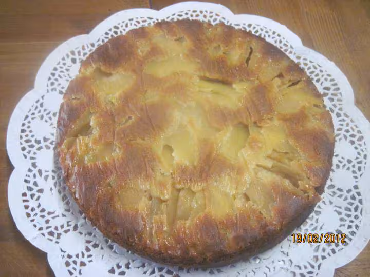 Gateau aux pommes et au miel de fleurs
