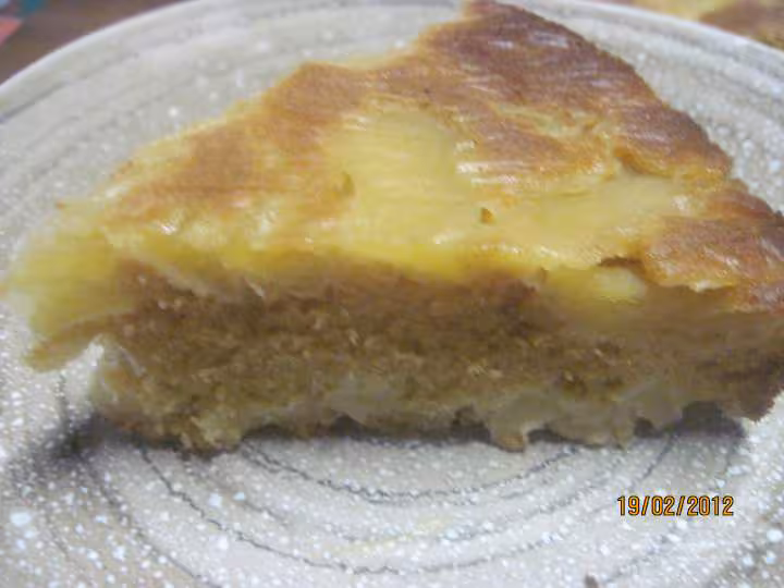Gateau aux pommes et au miel de fleurs