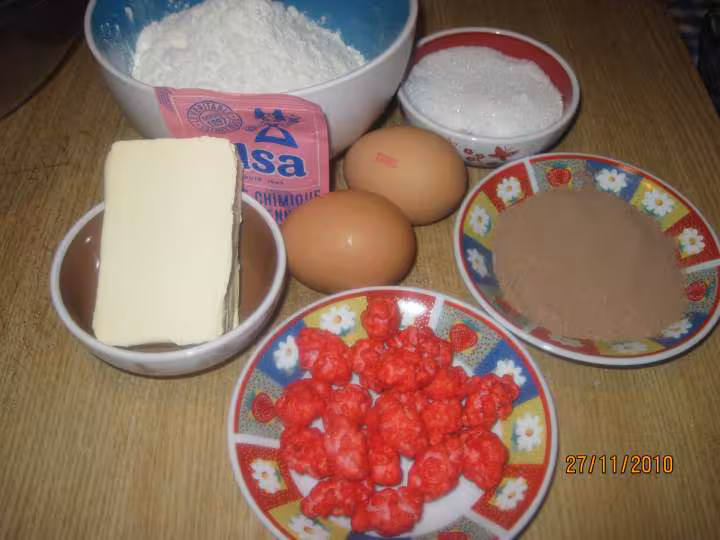 Gateau aux pralines et chocolat
