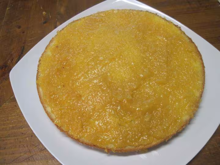 Gateau creme de calissons et chocolat blanc