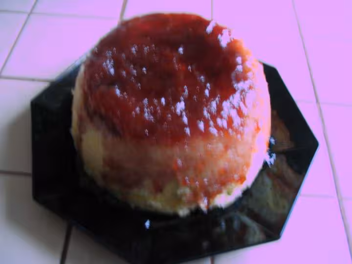 Gateau de savoie a la confiture au micro onde