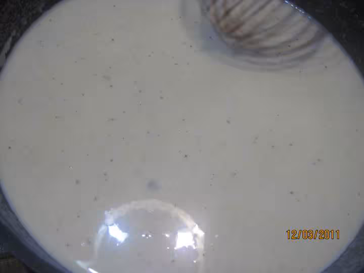 Gateau de semoule au nappage de chocolat