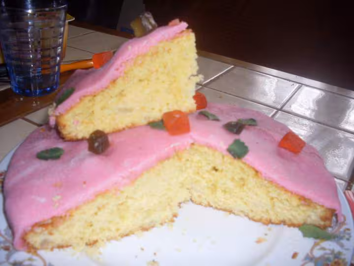 Gateau poires pate d amande