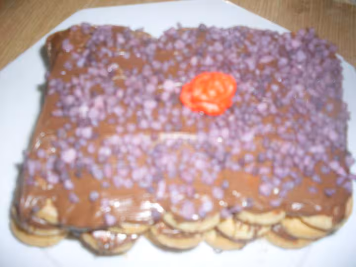 Gateau rapide biscuits pate au chocolat