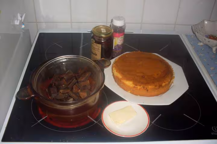 Gateau rapide confiture de cassis