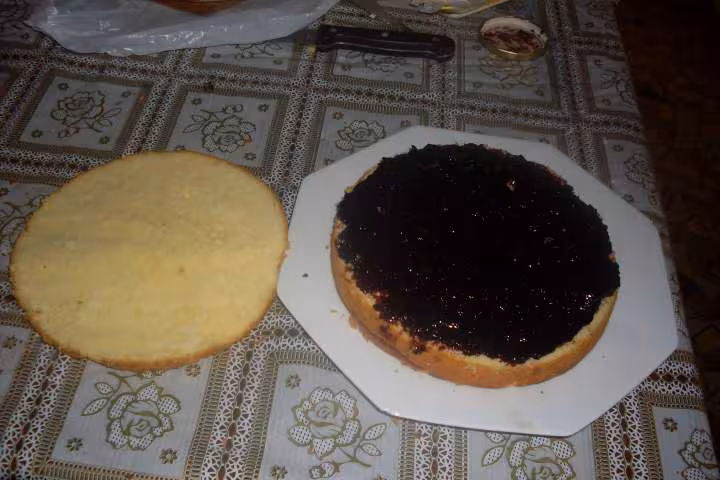 Gateau rapide confiture de cassis