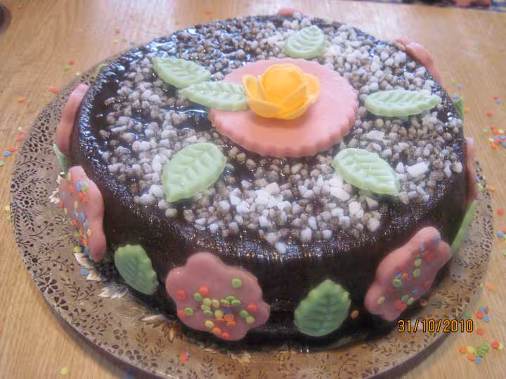Gateau s cuissoncreme speculoos et nappage de chocolat
