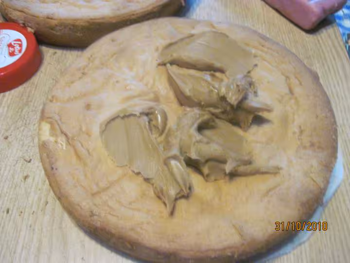 Gateau s cuissoncreme speculoos et nappage de chocolat