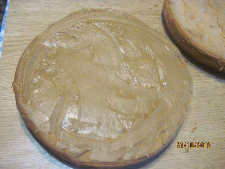 Gateau s cuissoncreme speculoos et nappage de chocolat