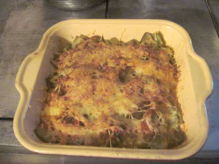 Gratin de blette a la sauce tomate
