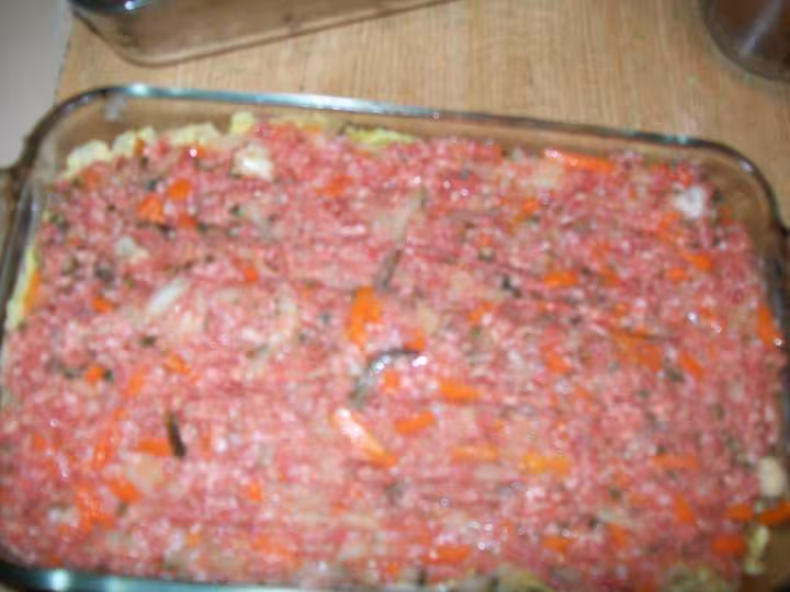 Gratin de chou farci