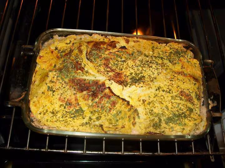 Gratin de chou farci