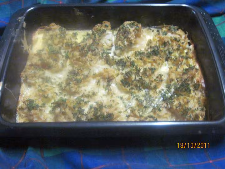 Gratin de chou fleur a la cancoilotte