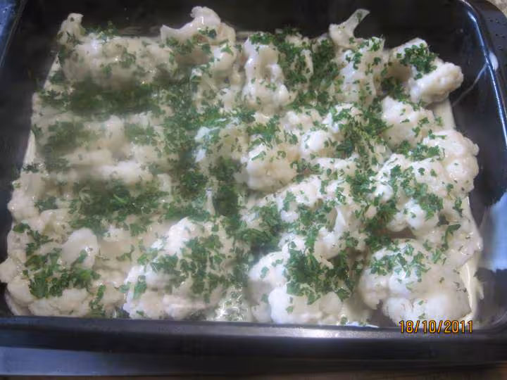 Gratin de chou fleur a la cancoilotte