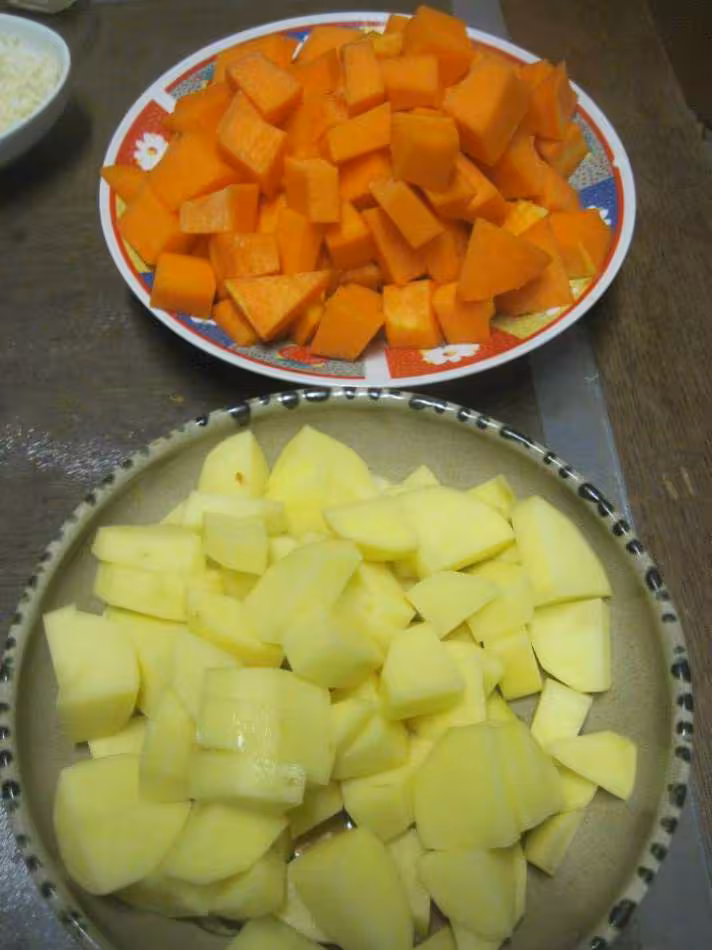 Gratin de courge et de pommes de terre