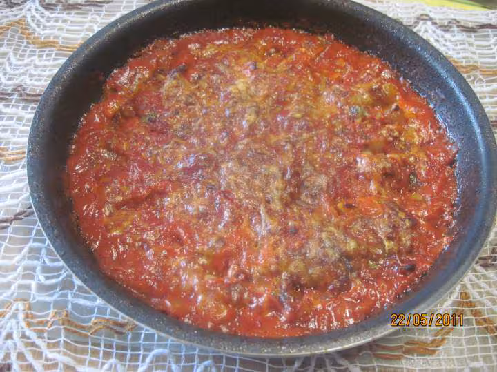 Gratin de courgettes a la sauce tomate et basilic