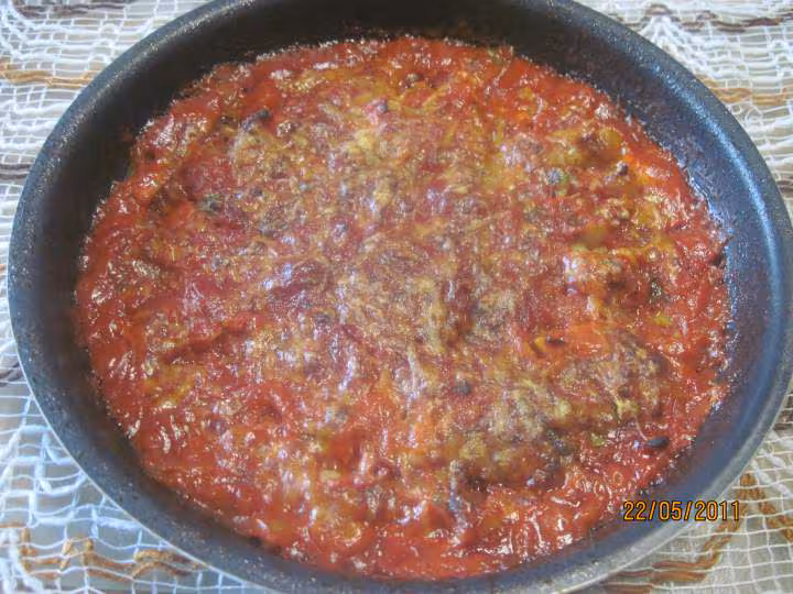 Gratin de courgettes a la sauce tomate et basilic
