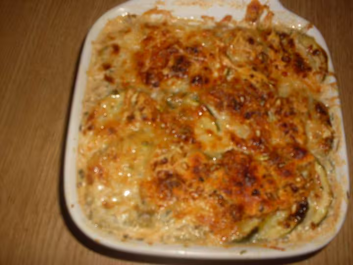 Gratin de courgettes a la viande