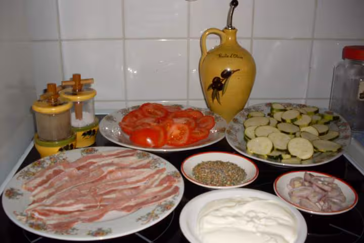 Gratin de courgettes tomates