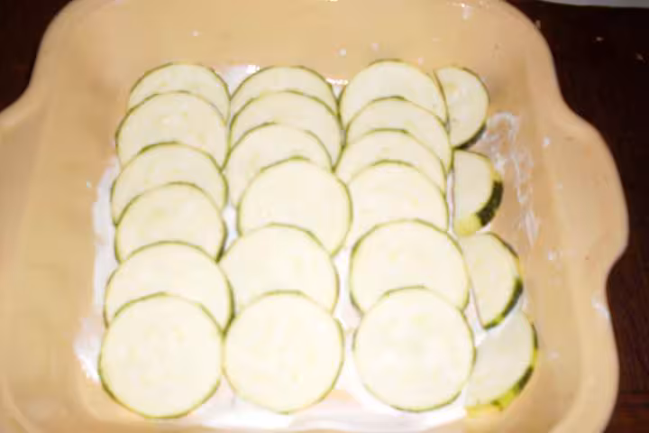 Gratin de courgettes tomates