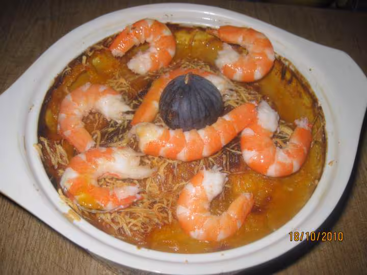 Gratin de filets de poissons en sauce curry