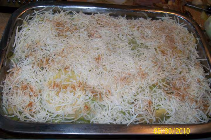 Gratin de p de terre et chayottes