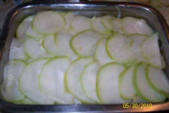 Gratin de p de terre et chayottes