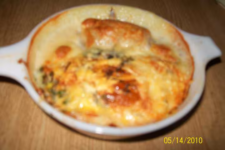 Gratin de p de terre oeuf a la cancoilotte