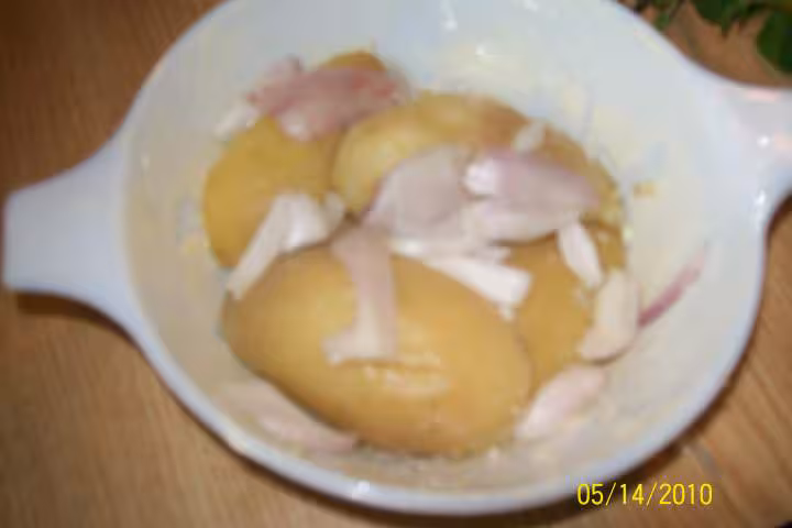 Gratin de p de terre oeuf a la cancoilotte