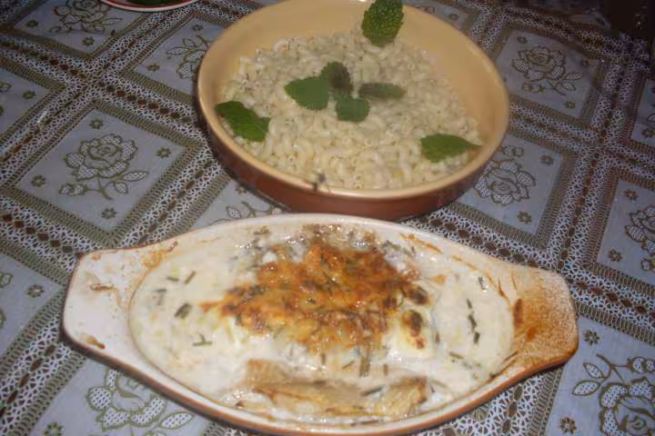 Gratin de poisson au vin blanc