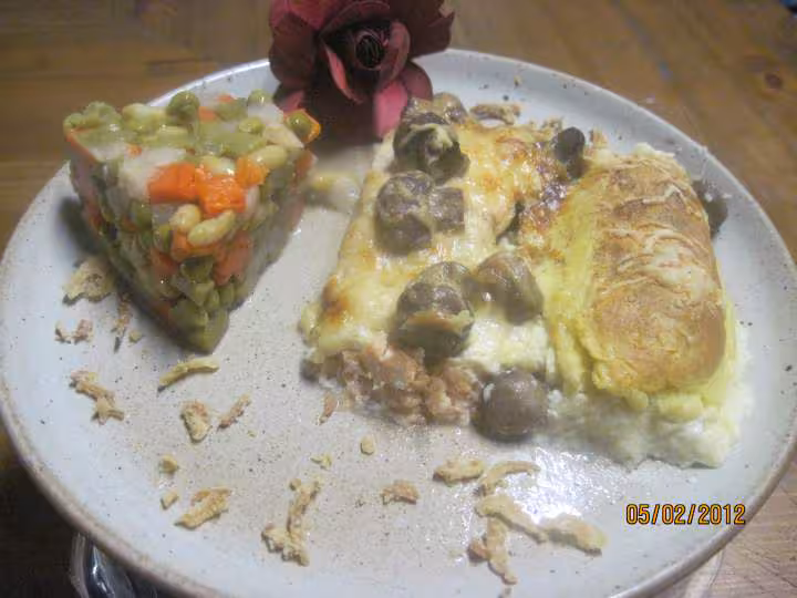 Gratin de saumon rose aux quenelles de brochet