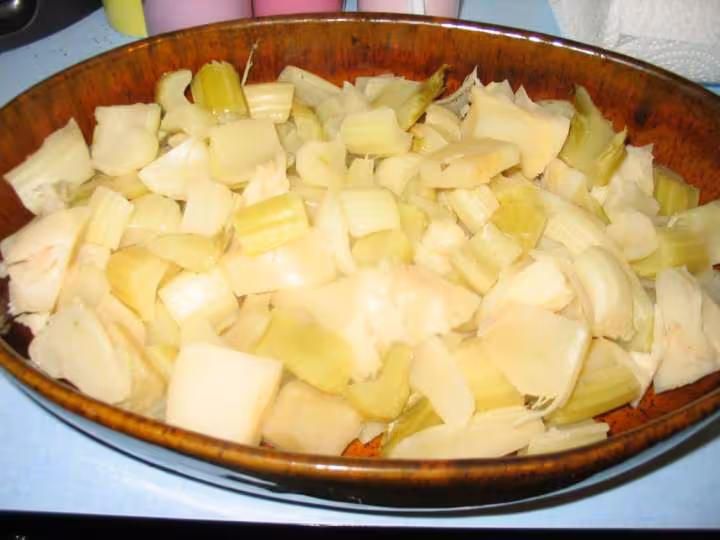 Gratin de tige de chou fleur