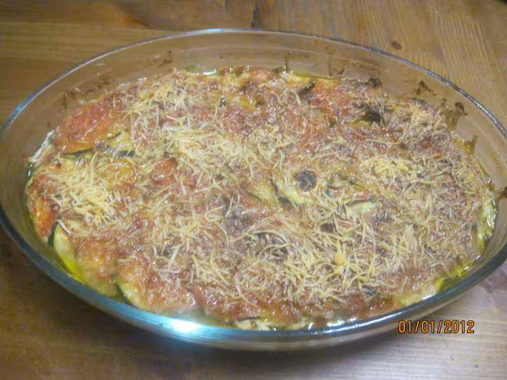 Gratine de morue aux courgettes