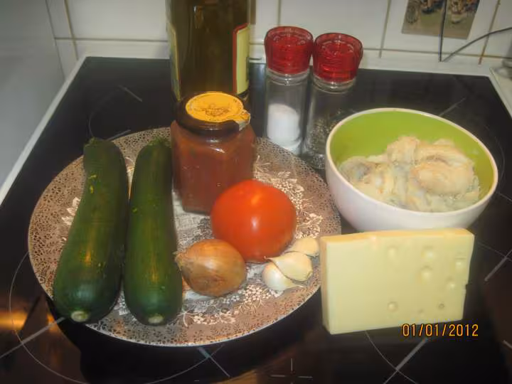Gratine de morue aux courgettes