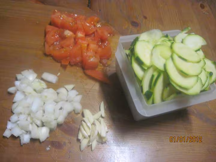 Gratine de morue aux courgettes