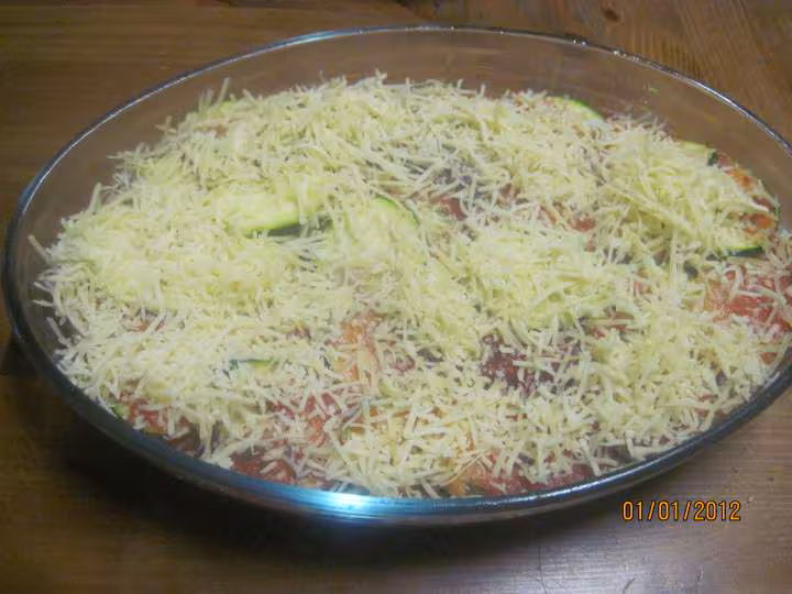 Gratine de morue aux courgettes