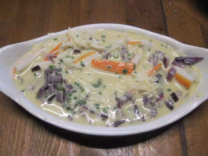 Gratines de filets de sole et surimi