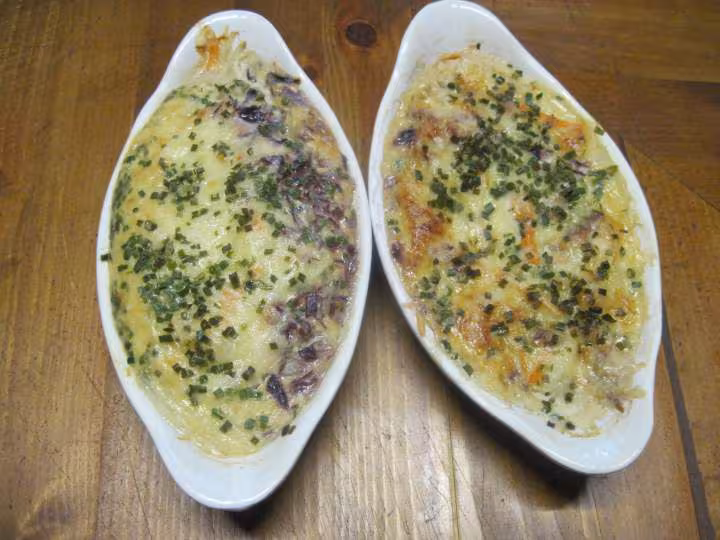 Gratines de filets de sole et surimi