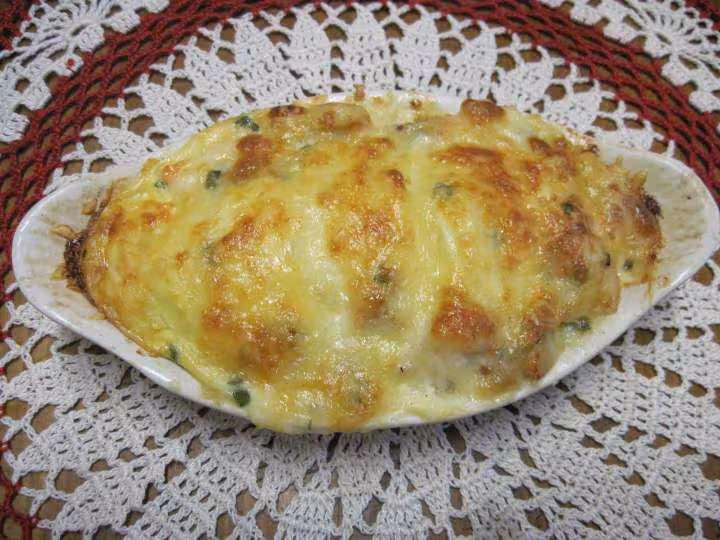 Gratines de saumon et fruit mer