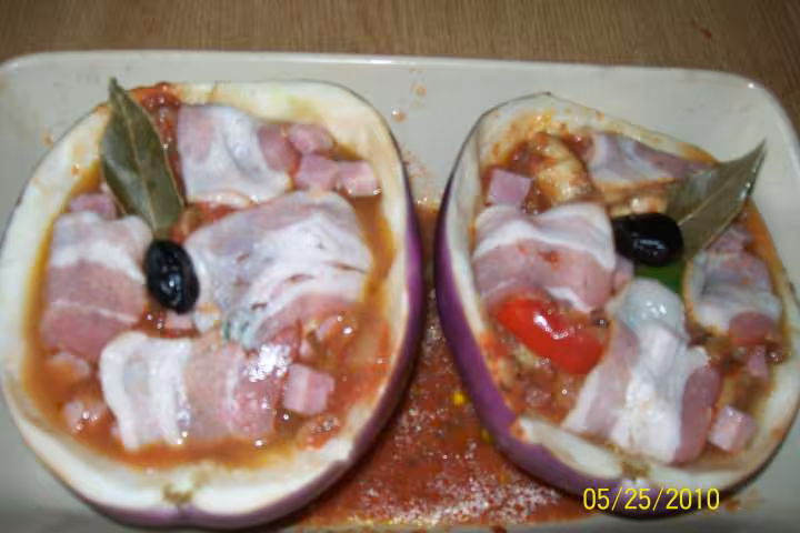Grosse d aubergine d italie farcis