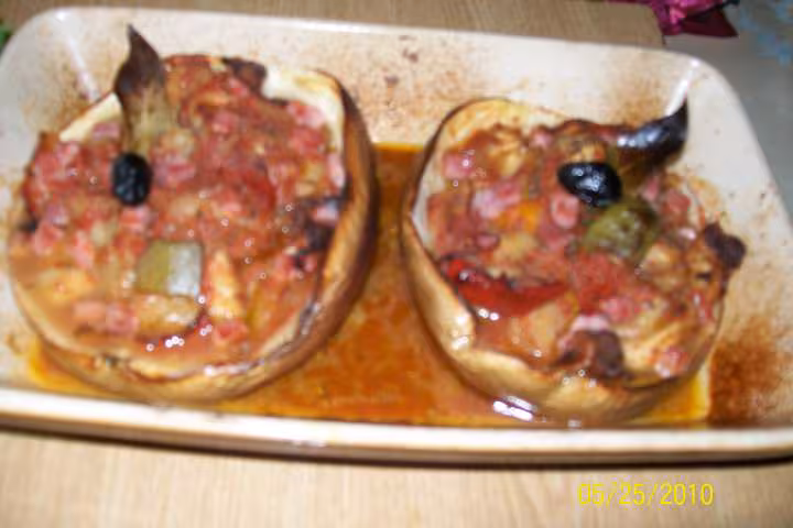 Grosse d aubergine d italie farcis