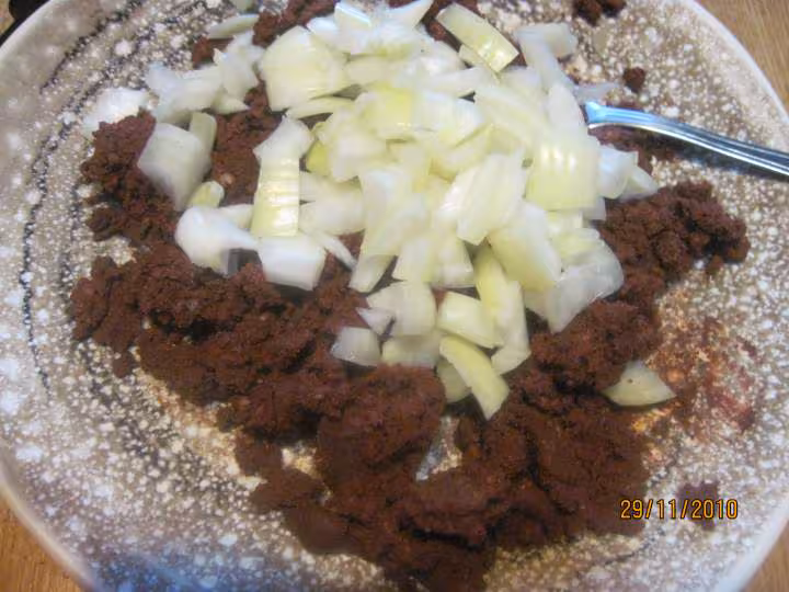 Hachis de boudin oignon au potiron gratines