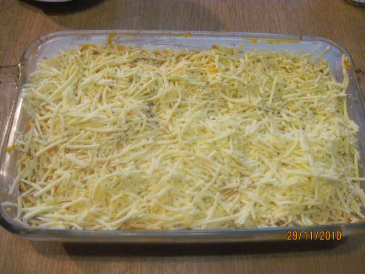 Hachis de boudin oignon au potiron gratines